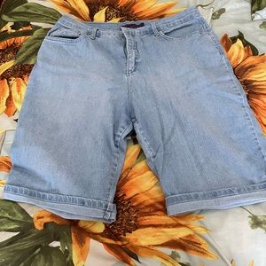 Light Blue Denim Amanda Bermuda Shorts